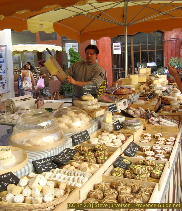 Photo Lizenz CC BY 2.0 pid:1505 Der Käsehändler in à Isle-sur-la-Sorgue